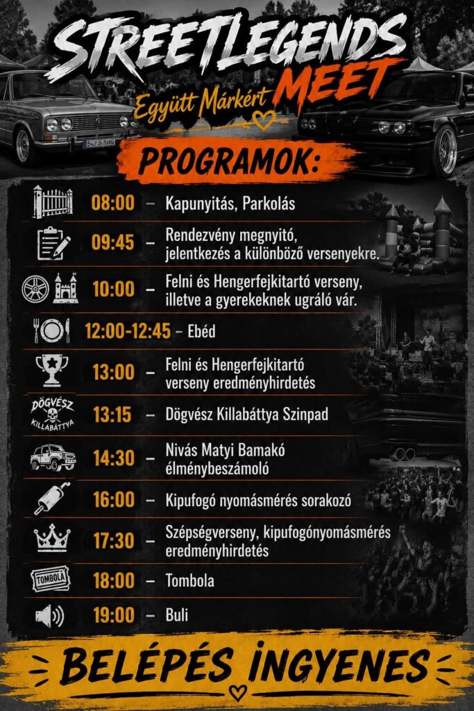 JÓTÉKONYSÁGI AUTÓS TALÁLKOZÓ – RÁBAPATY – 2026.08.01
